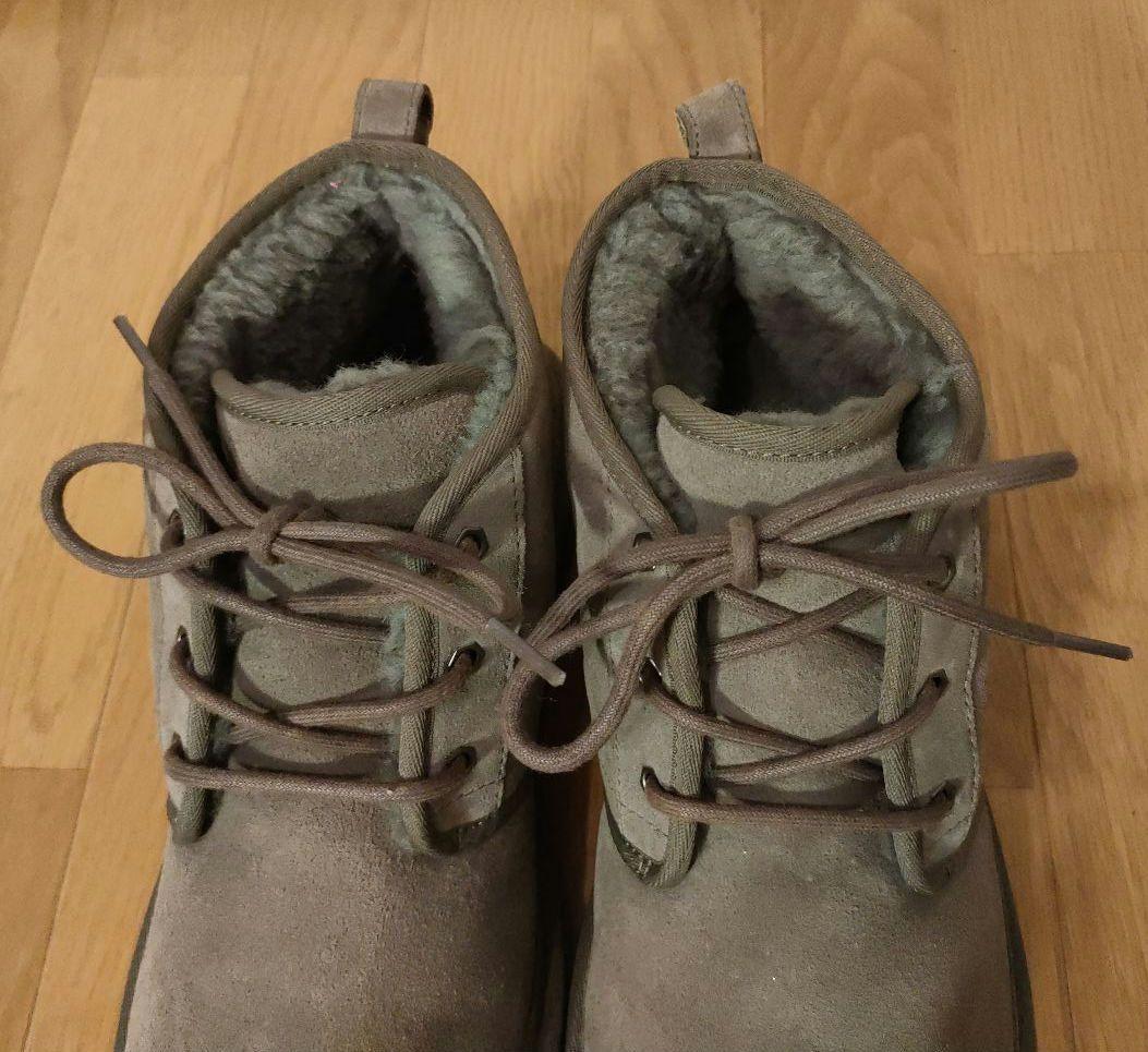 UGG グレー スエード ムートンブーツ 30.5cm S/N 3236