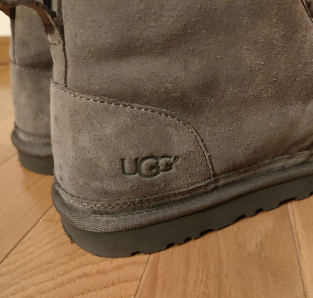 UGG グレー スエード ムートンブーツ 30.5cm S/N 3236