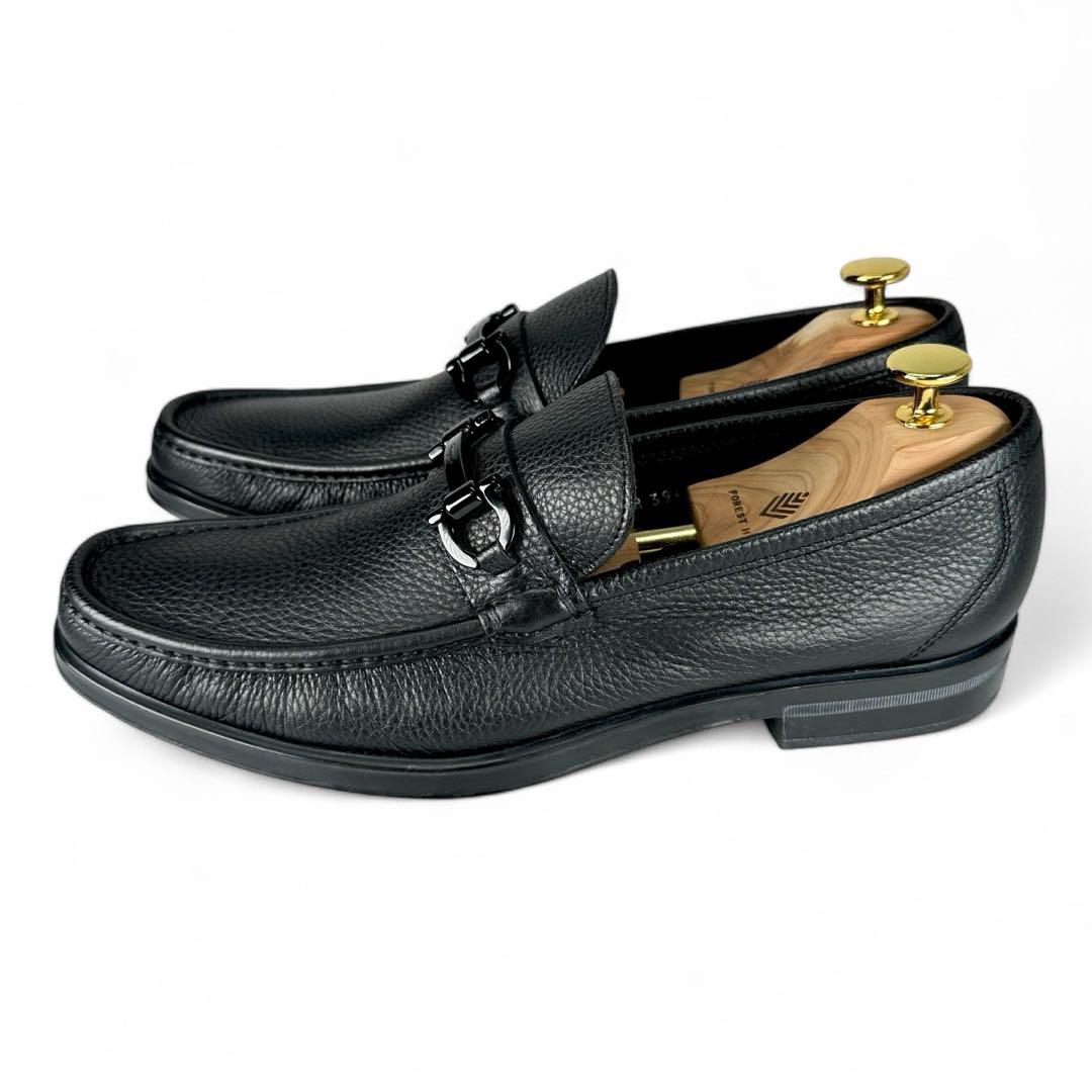 ☘️極美品 サルヴァトーレフェラガモ モカシン ガンチーニ シボ革