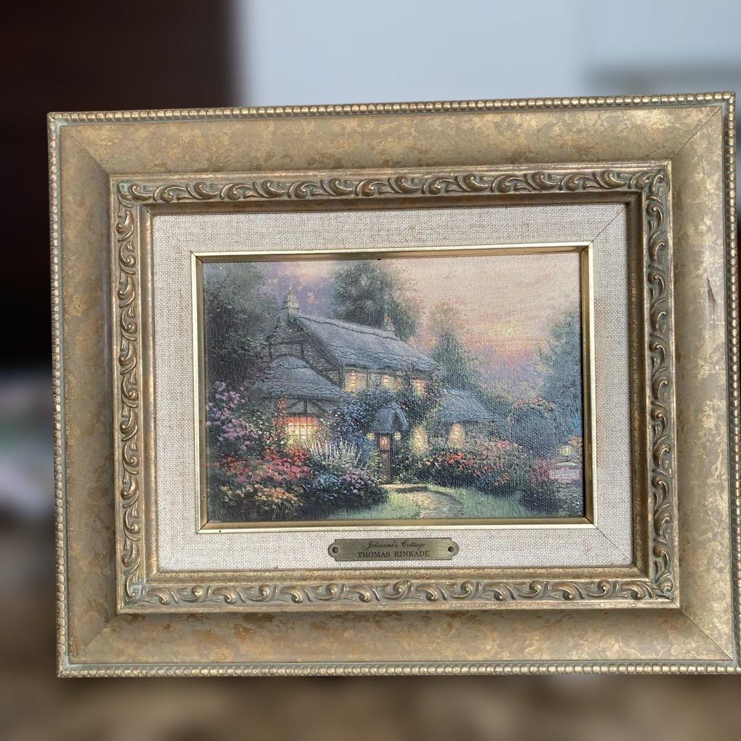 Thomas Kinkade リトグラフ作品 フレーム付き Amazon.com: Thomas Kinkade Reflections of Family - 16