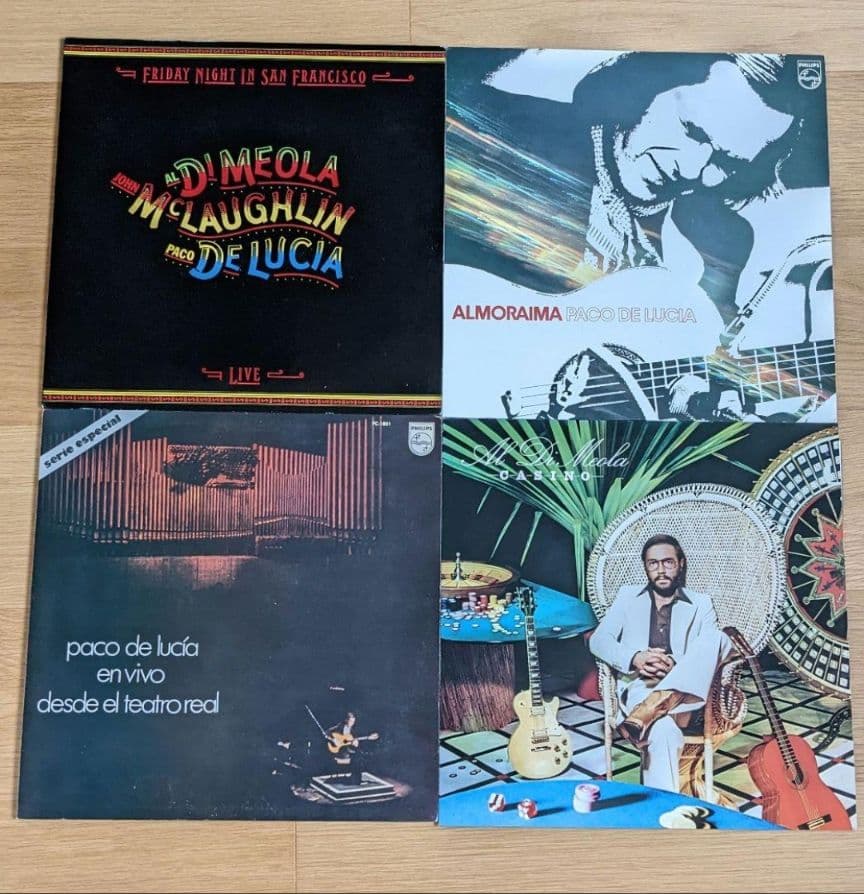 アルディメオラ パコデルシア ジョンマクラフリン レコードセット 6 アルディメオラ パコデルシア ジョンマクラフリン レコードセット 6