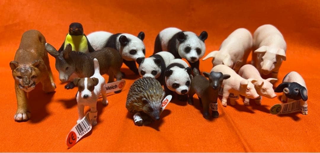 バラ売り不可※Schleich シュライヒ タグ付き54体セット 廃盤あり