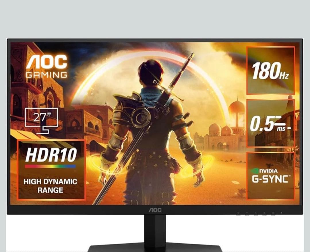 AOC 27型 180Hz 0.5ms HDR10 G-SYNC 美品