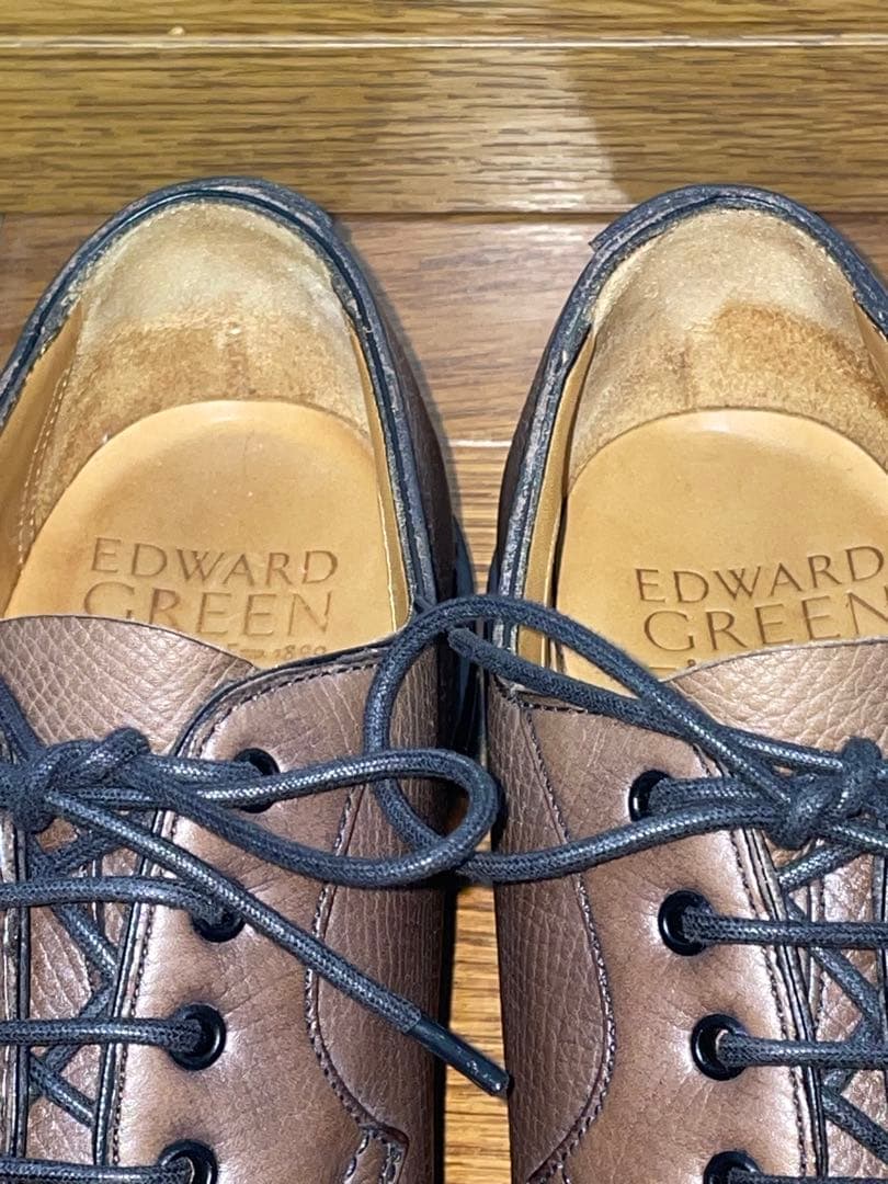 【レア】着用数回 エドワードグリーン プレーントゥ 5.5E 72ラスト