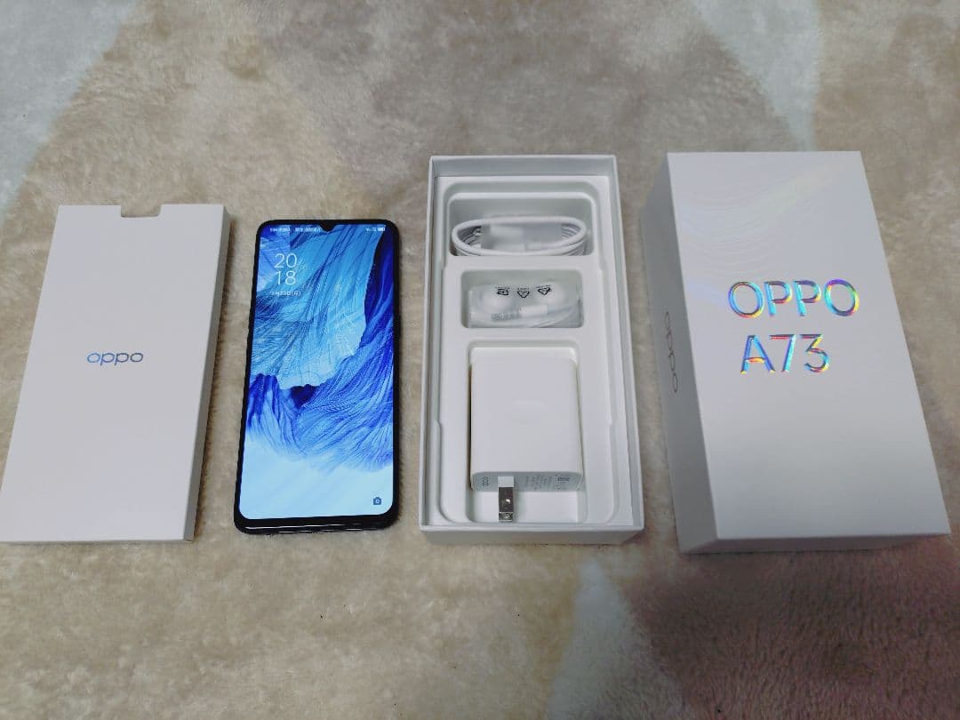 中古動作確認済み】OPPO A73 本体 ネイビー64GB - メルカリ