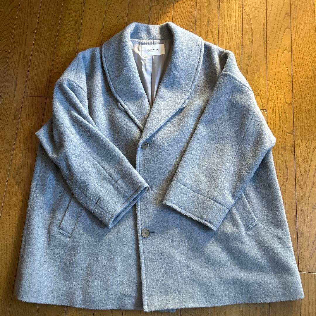 ネストローブ シェットランドモッサショールカラーコート - メルカリ