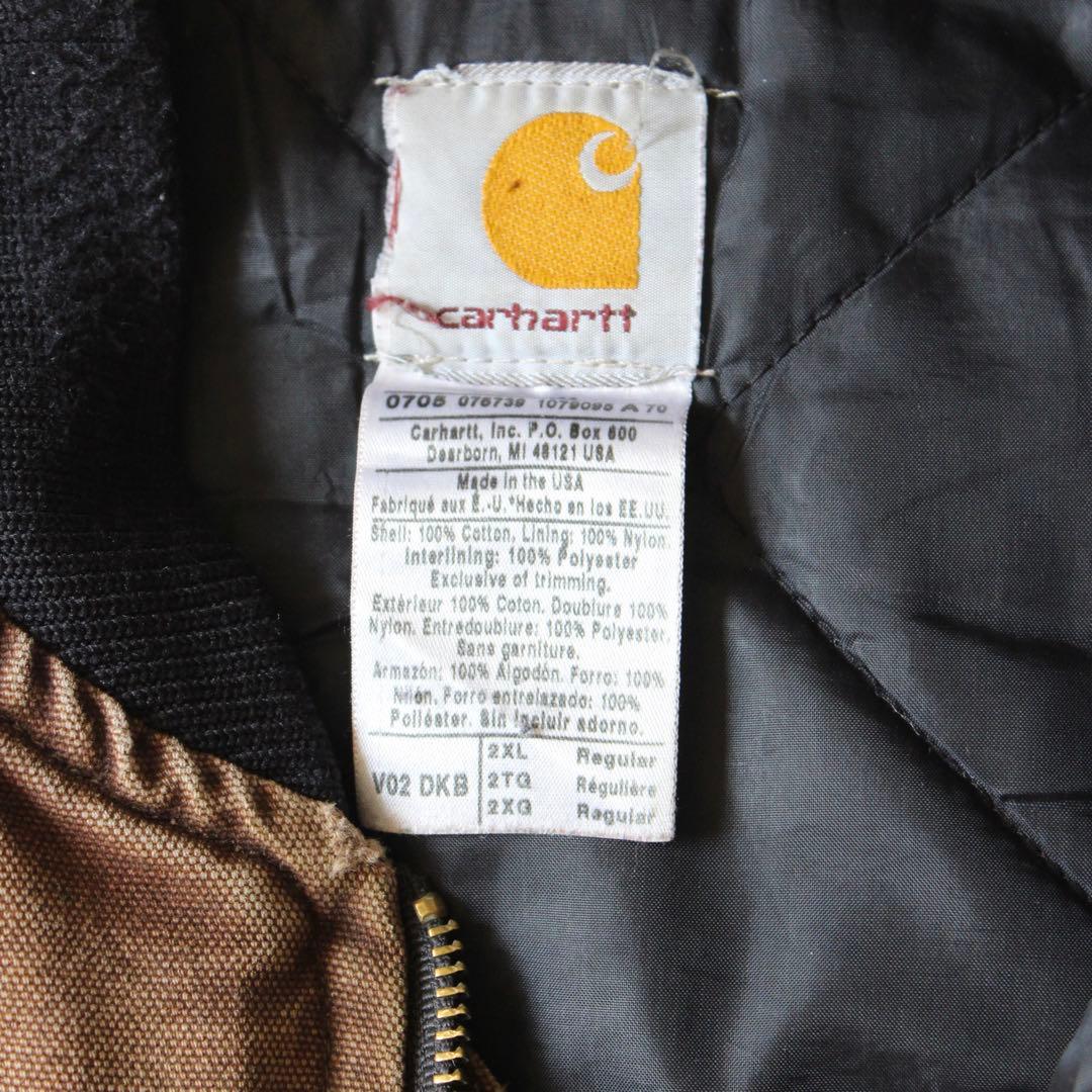 鬼雰囲気•USA製 Carhartt ダックベスト VO2 DKB 2XL 名作 - メルカリ
