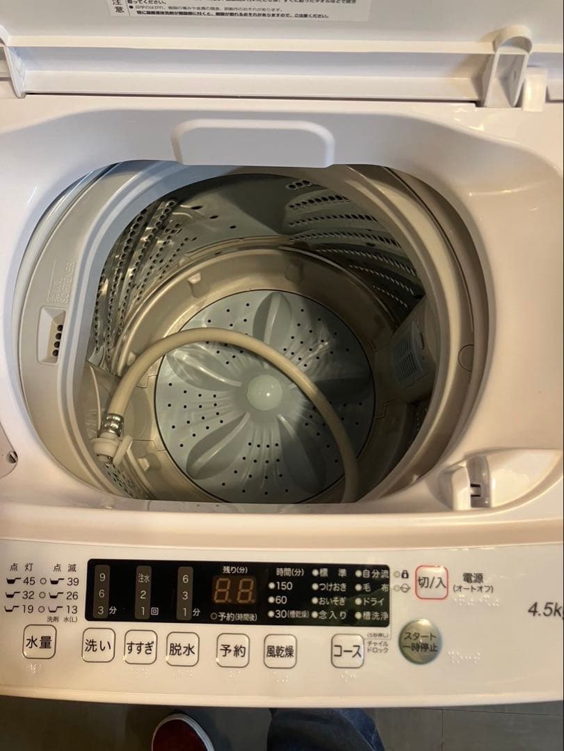 大阪引取限定　Hisense 縦型洗濯機 4.5kg 本体　2021年製