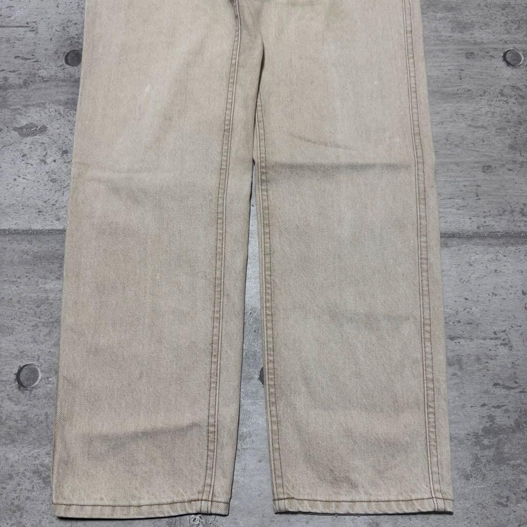 80s USA製 L.L.Bean デニム 生成り サスペンダーボタン 希少