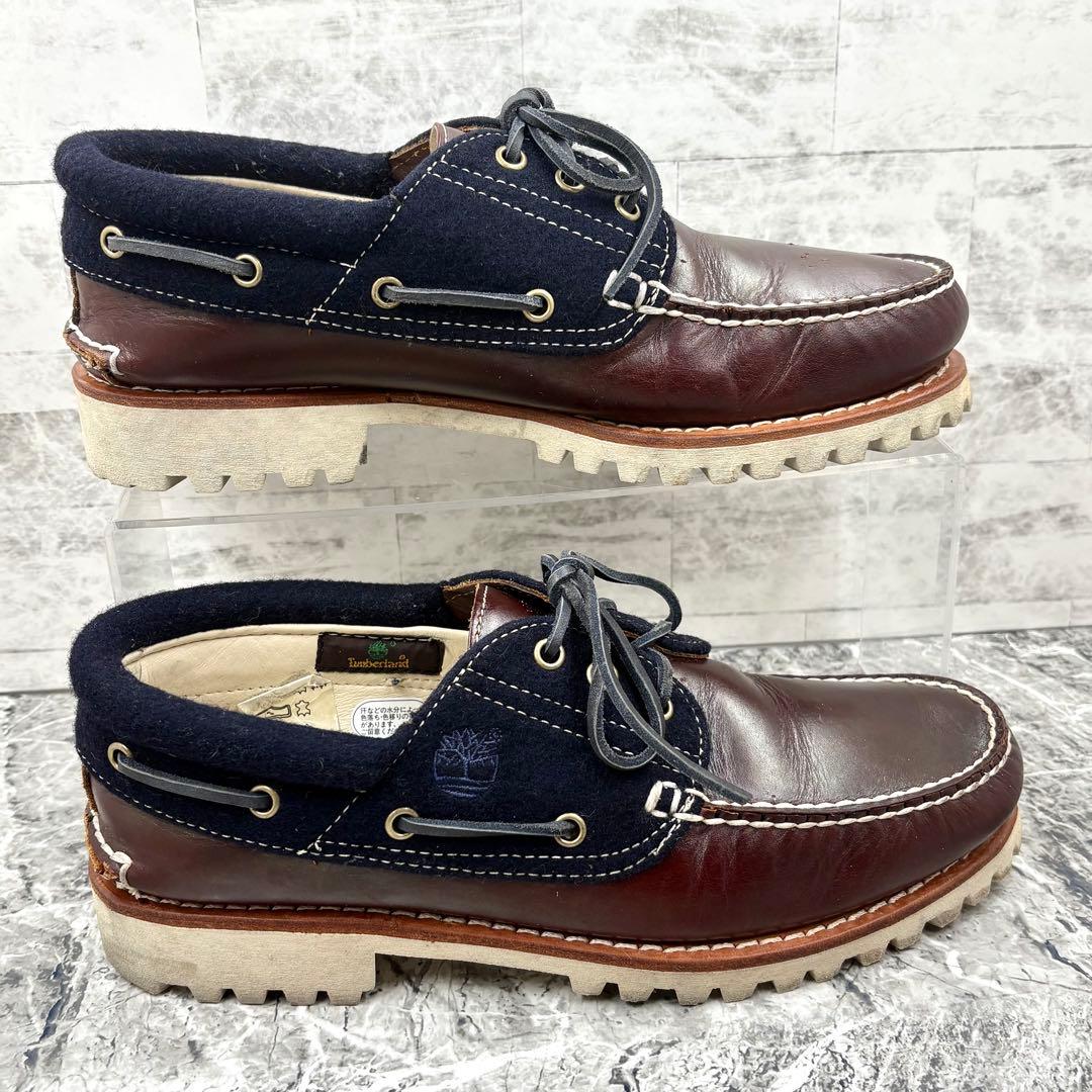 ティンバーランド スリーアイ クラシック 26.5cm ブラウン レザー ウール