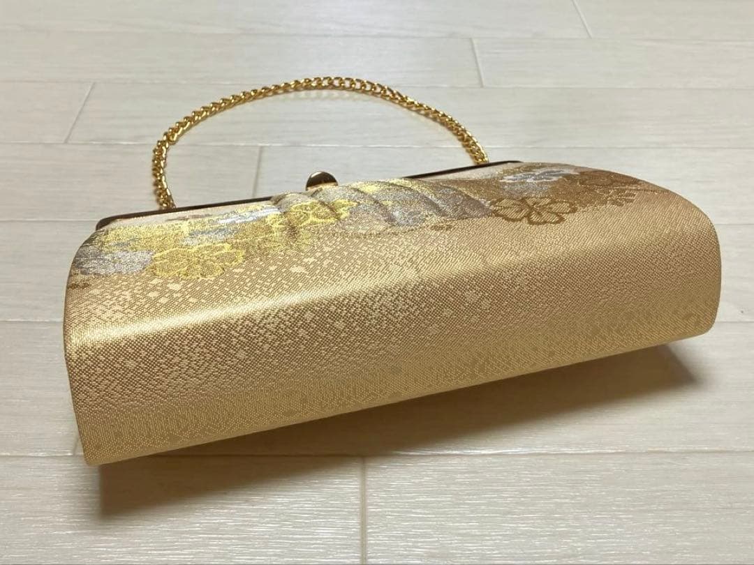 《未使用》佐賀錦　草履バッグセット　礼装　ゴールド