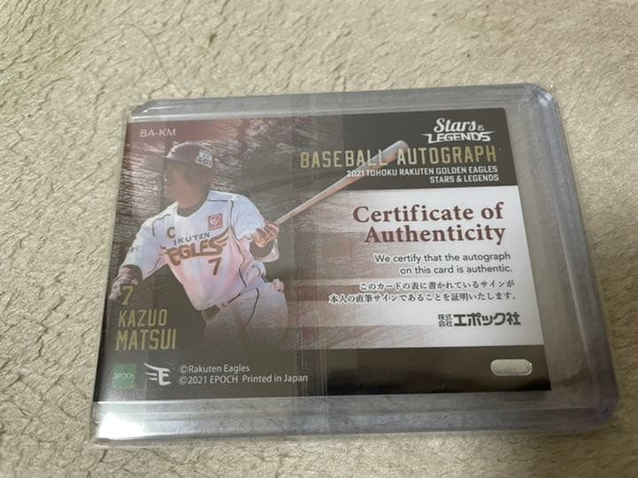 K*迎様 EPOCH 楽天イーグルス サインカード 松井稼頭央 Stars&LE