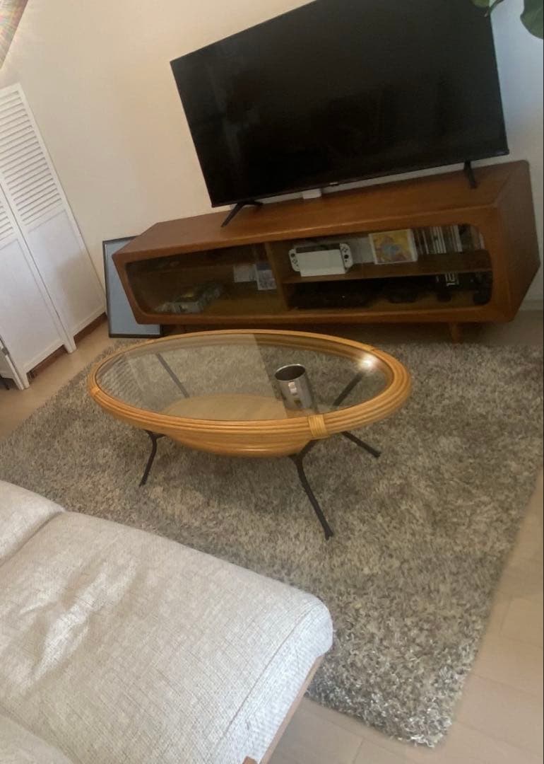 ベージュ シャギーラグ ieno - from earth SABAKU - ラグ・カーペット