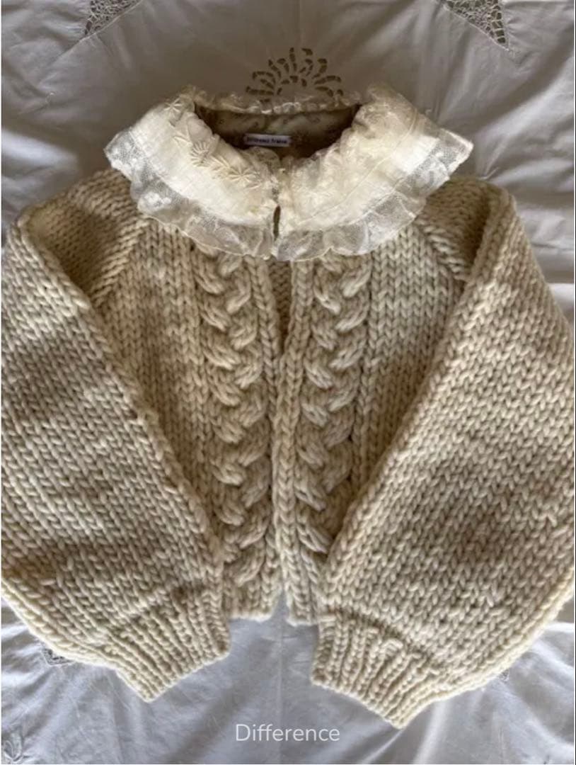 新品　フランスアンティークDifferenceディフェランス 手編みカーディガン Difference France｜フランスアンティークディフェランス公式オンライン