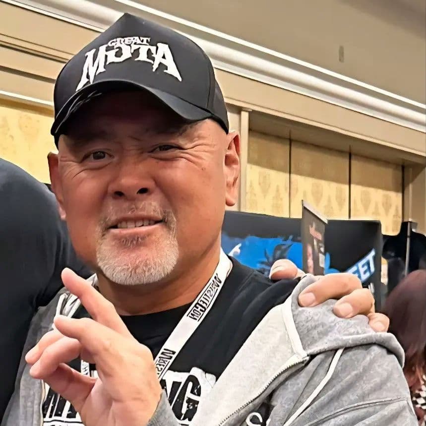 グレート・ムタ 武藤敬司 【刺繍ロゴ】キャップ（黒） - メルカリ