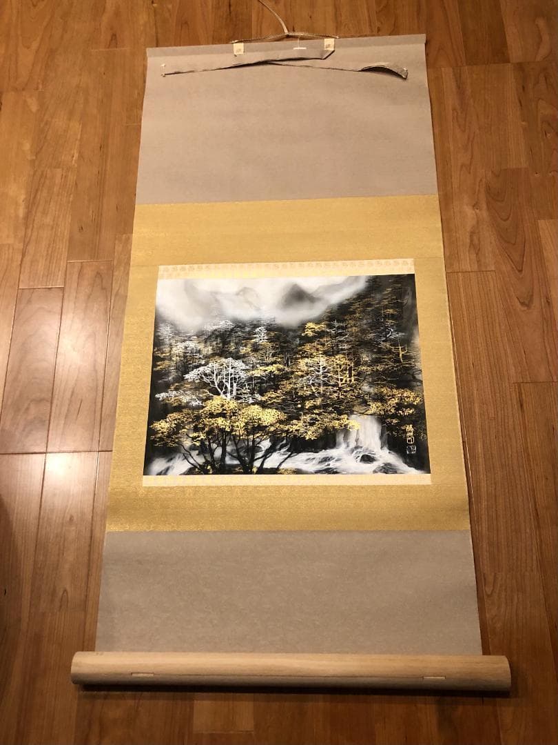 【定価４４万円】掛軸　絵画　吉村醇三郎　風景画　墨絵　美品 日本人画家 定価44万円】掛軸 絵画 吉村醇三郎 風景画 墨絵 美品 日本人画家