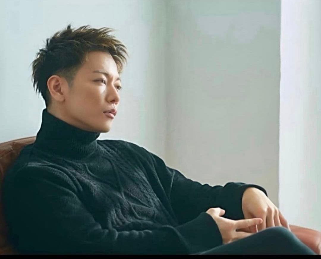 新品 佐藤健 ABYTS ケーブル ニット タートルネック サイズ2 Mブラック