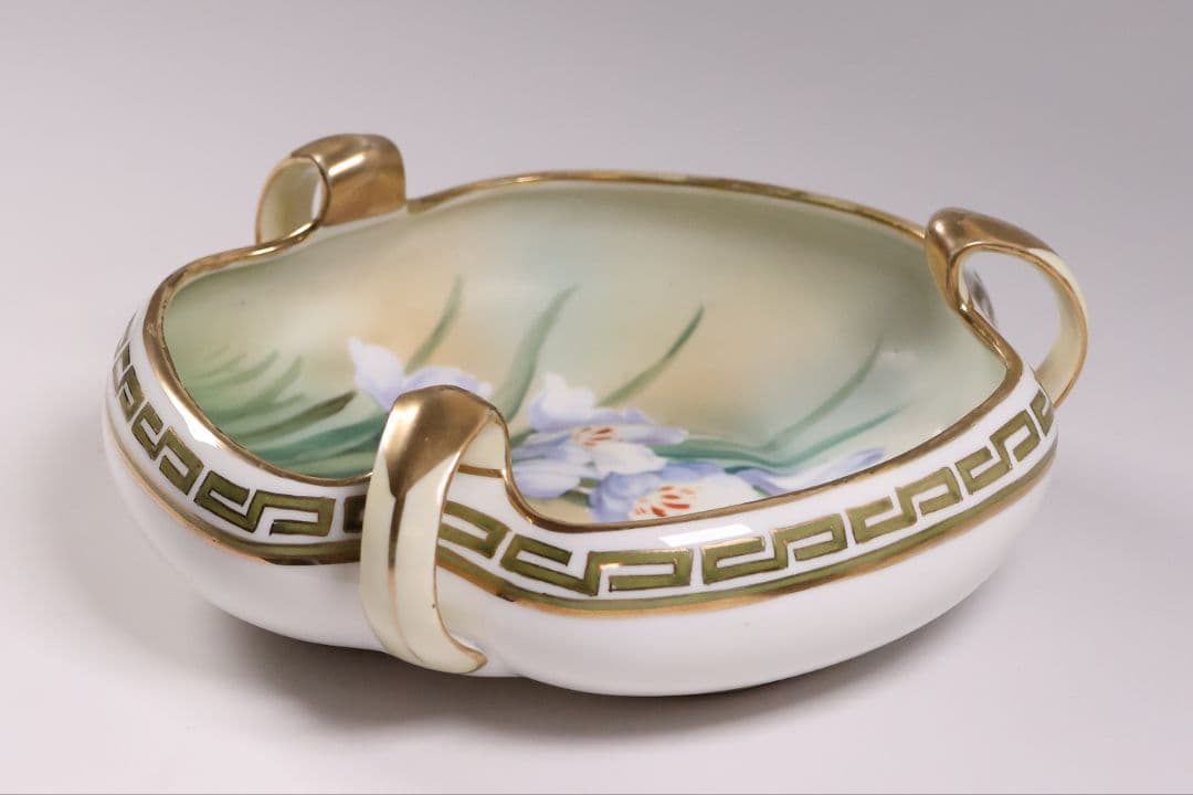 CM307】オールドノリタケ 草花 三耳 皿 鉢 幅18.3cm 金彩 水仙 - メルカリ