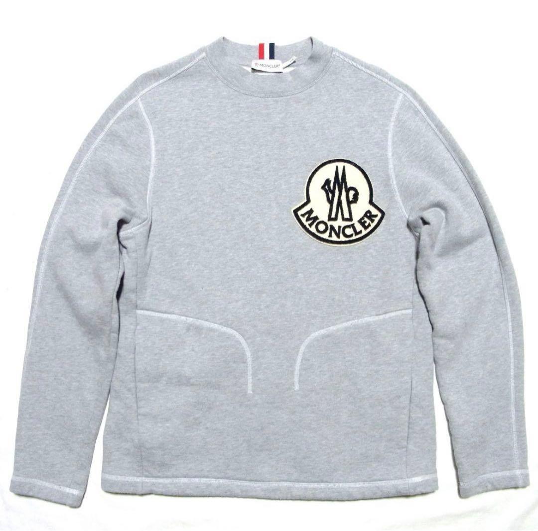 18AW モンクレール ビッグワッペン スウェット トレーナー S デカ