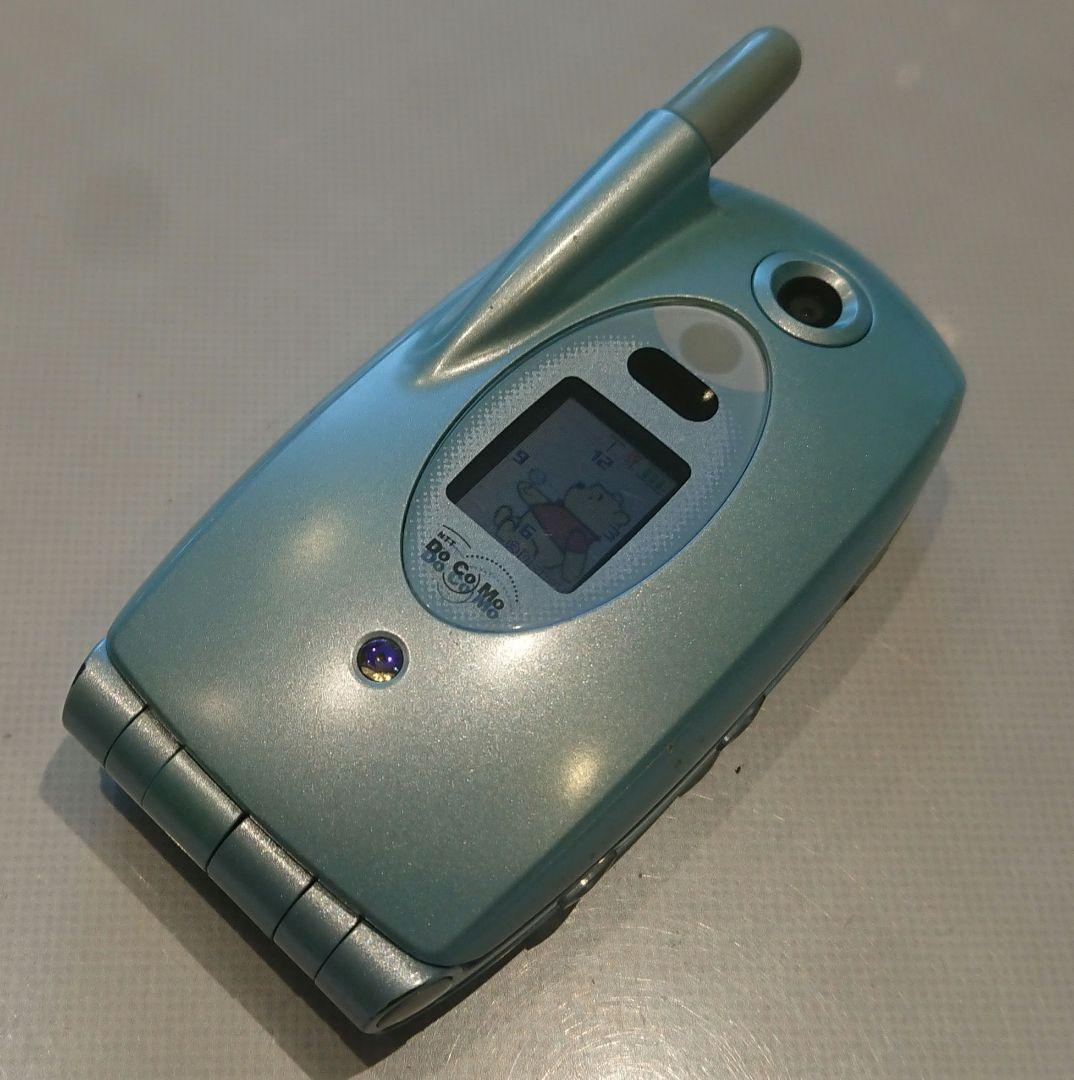 レア 美品 kawaii ドコモ N253i ブルー ガラケー プーさん 携帯 - メルカリ