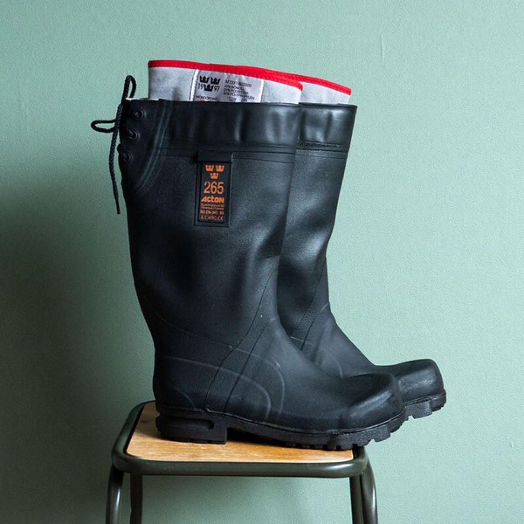 スウェーデン軍M90編み上げラバーブーツ長靴ミリタリー軍モノデッド