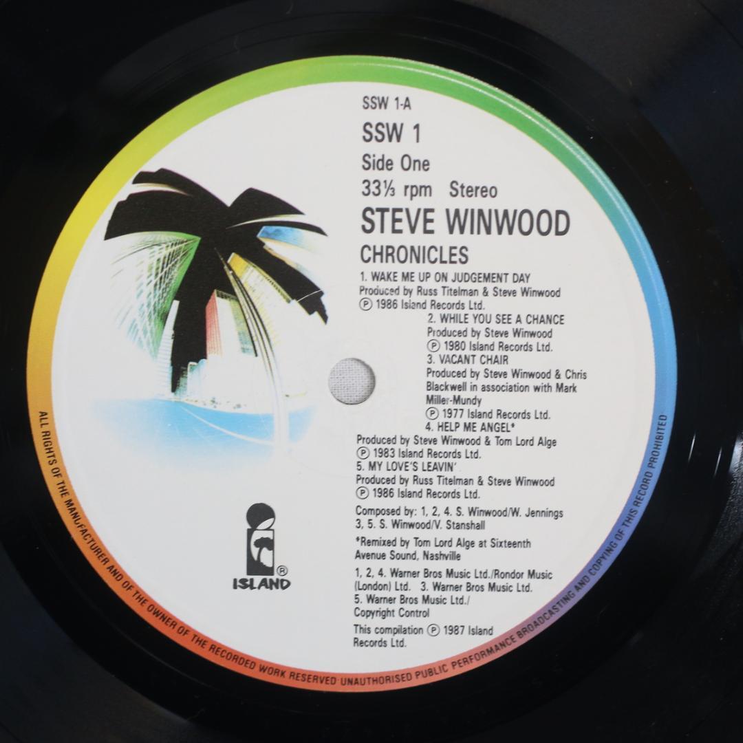 英LP Steve Winwood Chronicles UKオリジ初期プレス - メルカリ