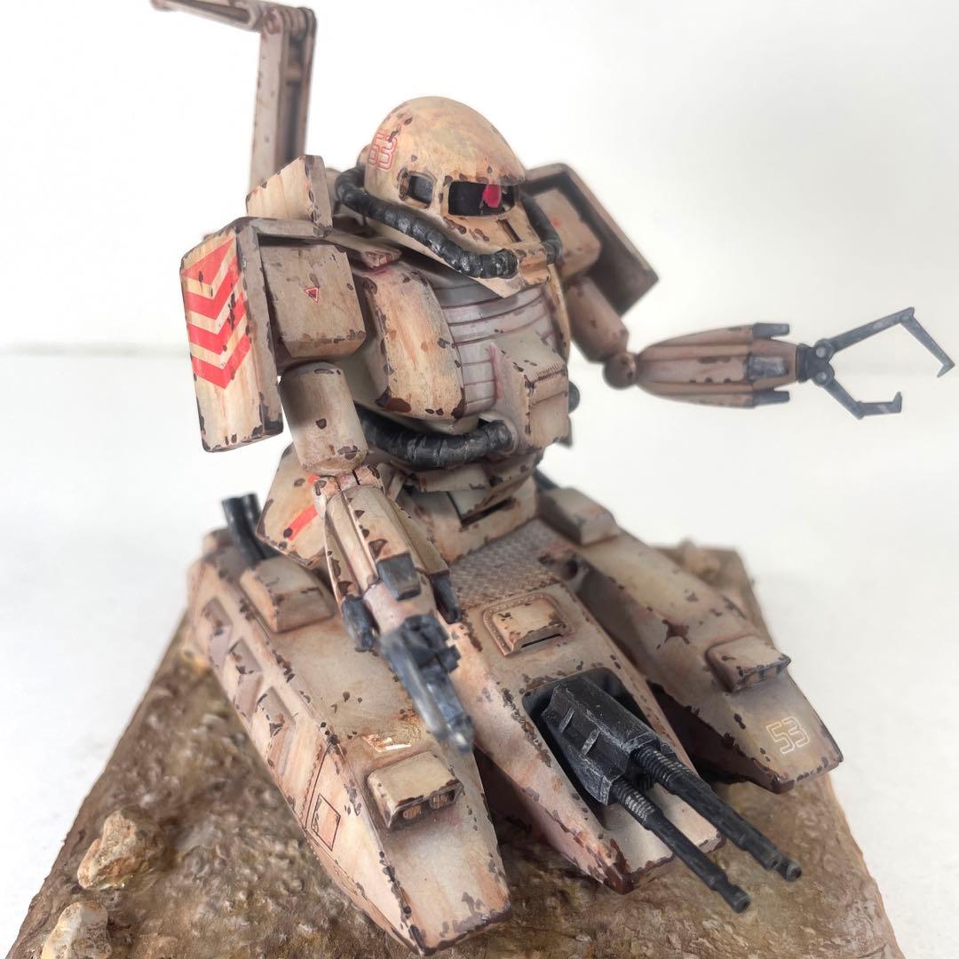 MSV ザクタンク 塗装完成品 ジオラマ台座付き