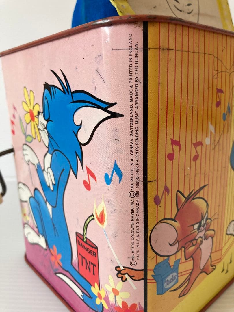トムとジェリー MUSIC BOX ビンテージ 70s レトロ ブリキ 現状品