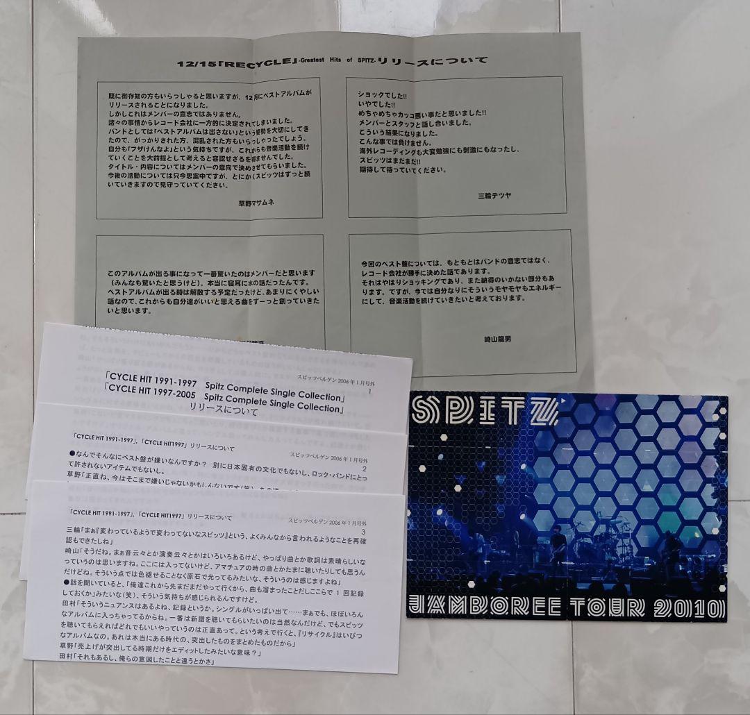 スピッツベルゲンツアーグッズスケジュールチラシ1995年〜 - メルカリ