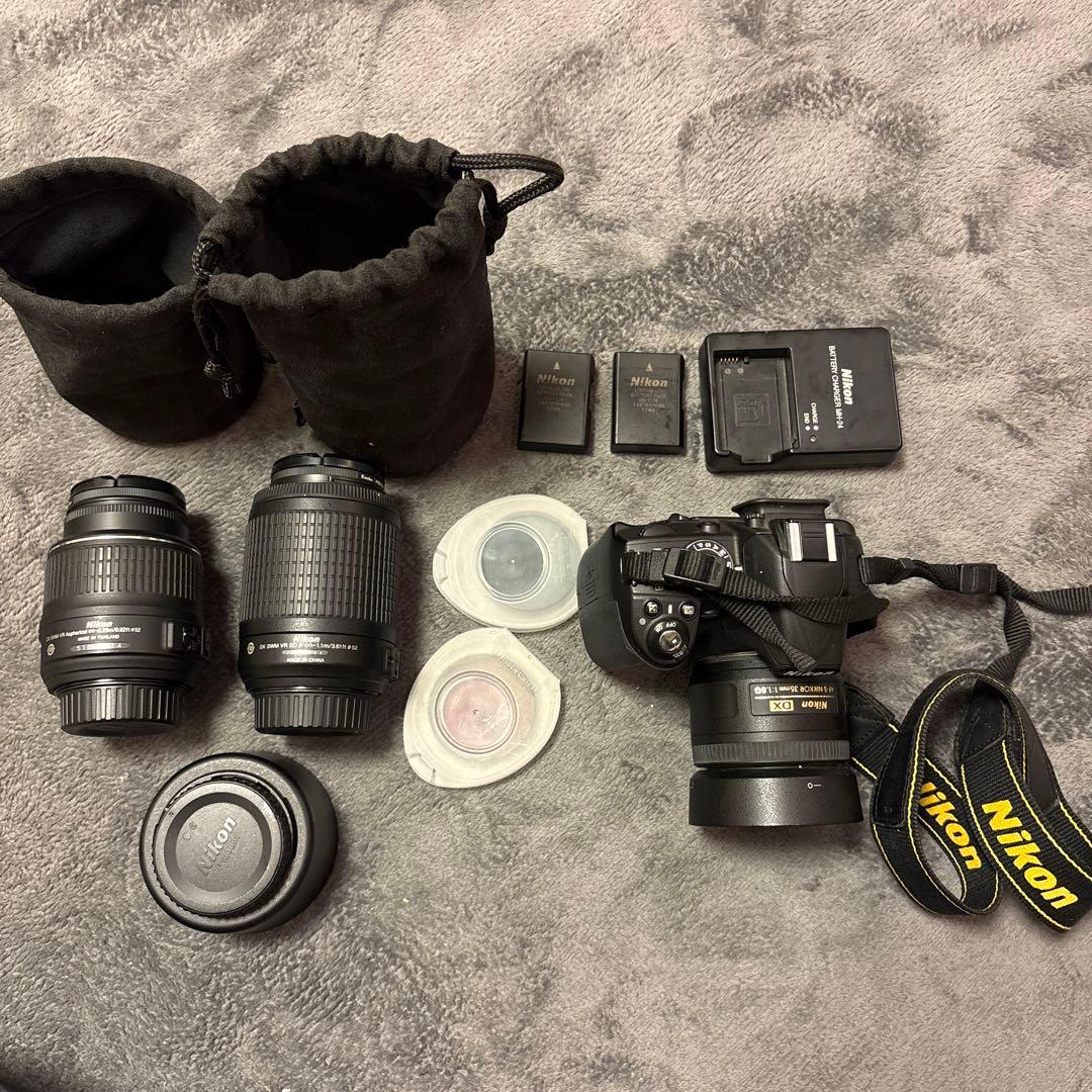 Nikon D3100 デジタル一眼レフカメラ レンズ3本 ニコン（Nikon） Nikon D3100 レンズキット デジタル 一眼レフ カメラ