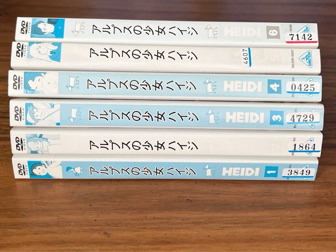 世界名作劇場 アルプスの少女ハイジ DVD 全13巻 全巻セット - メルカリ