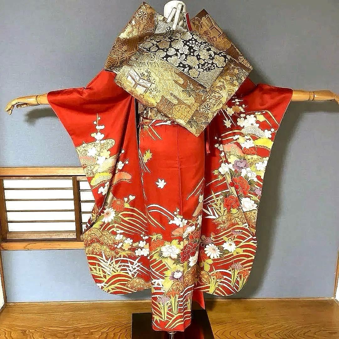 振袖フルセット 松竹梅 手描き友禅 成人式振袖 振袖 良家のお嬢様