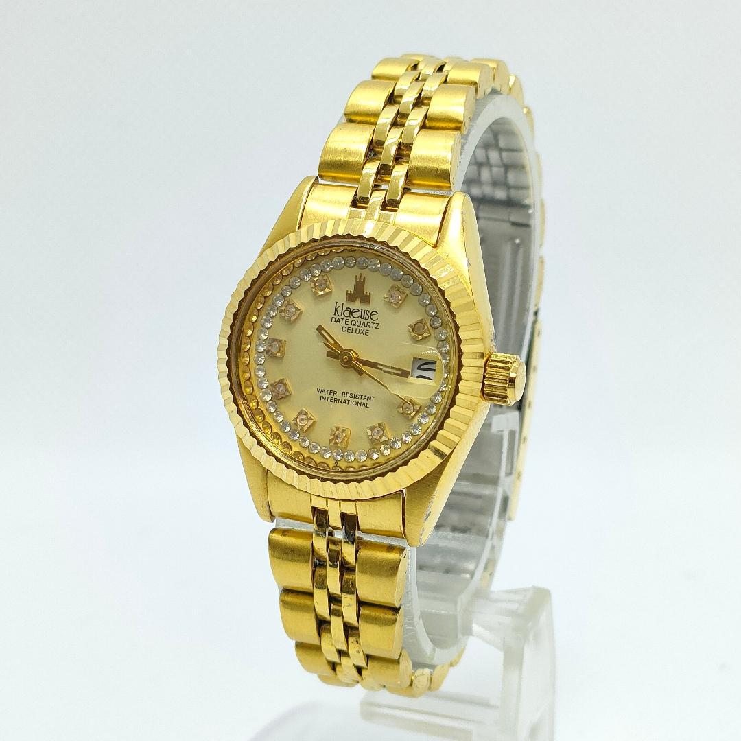 7549 美品【電池交換済】☆クロイゼ☆klaeuse☆レディース/腕時計