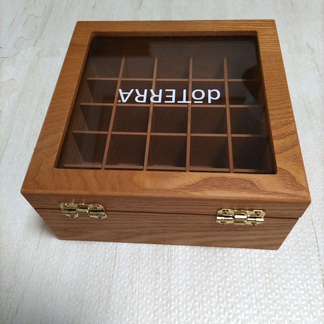正規品 doTERRA ドテラ アロマオイル ケース 木箱 ウッドボックス 木製