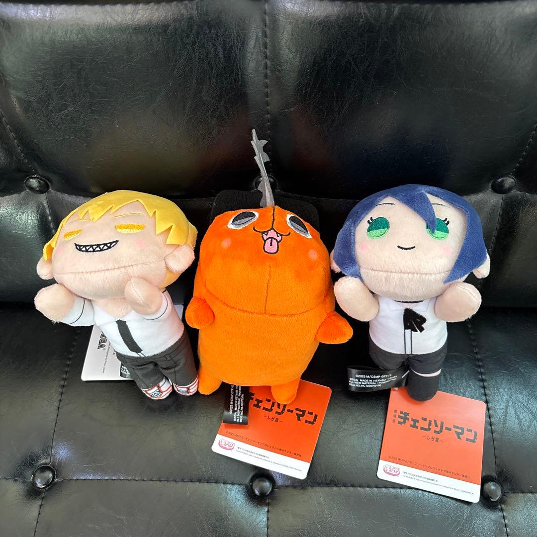 劇場版『チェンソーマンレゼ篇』寝そべりぬいぐるみ“デンジ&ポチタ
