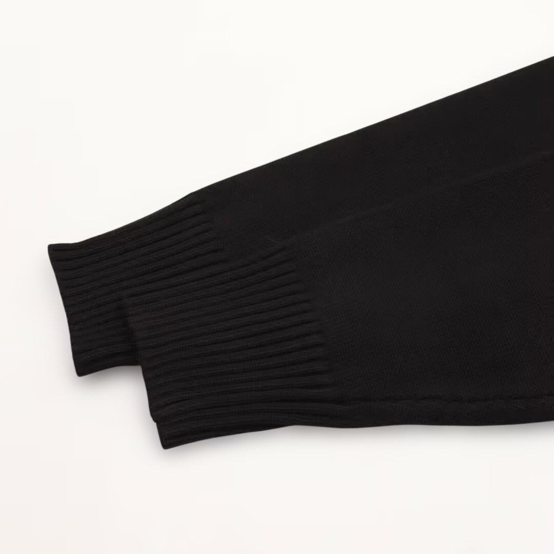 ami ハート刺繍 ニットセーター 黒 - メルカリ