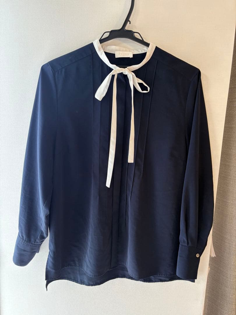 Ballsey ボールジィ ボウタイブラウス 36 ネイビー - メルカリ