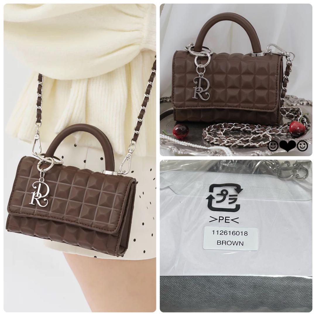 Darich♡DRチャームチョコレートハンドバッグ♡ブラウン - メルカリ