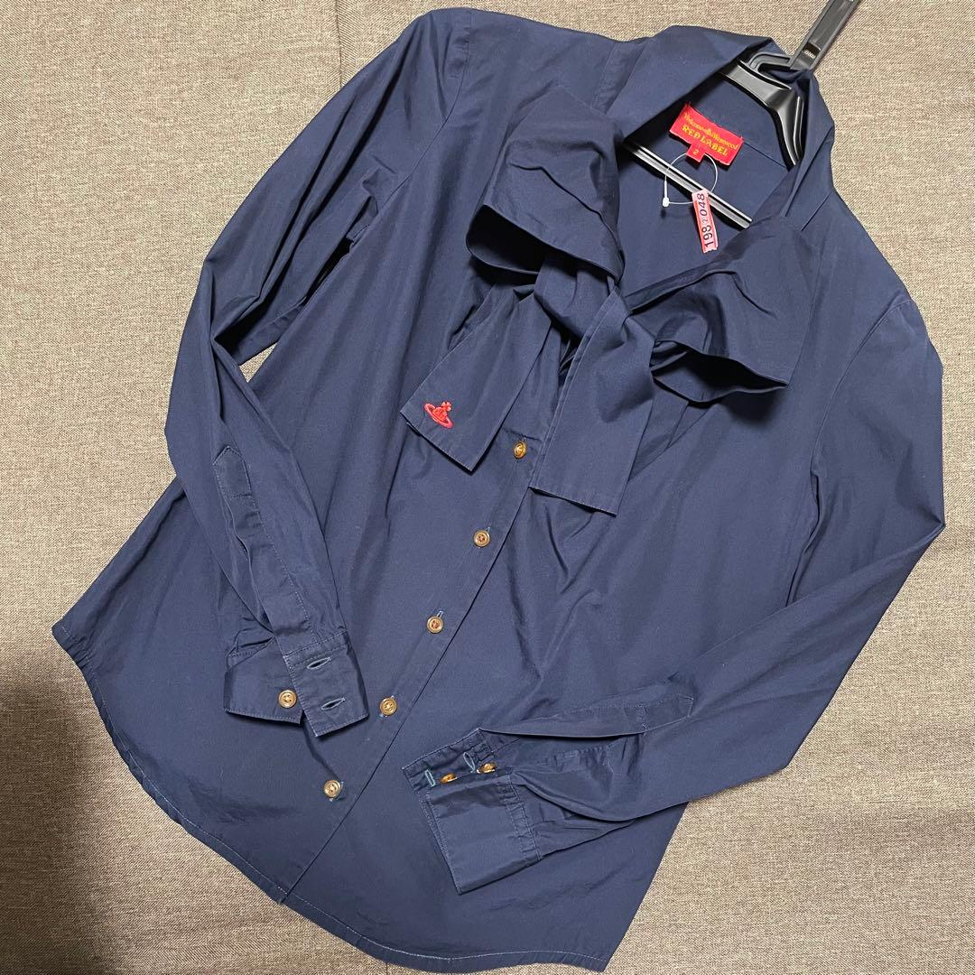 ボウタイリボンシャツ ブラウス 変形 Vivienne Westwood
