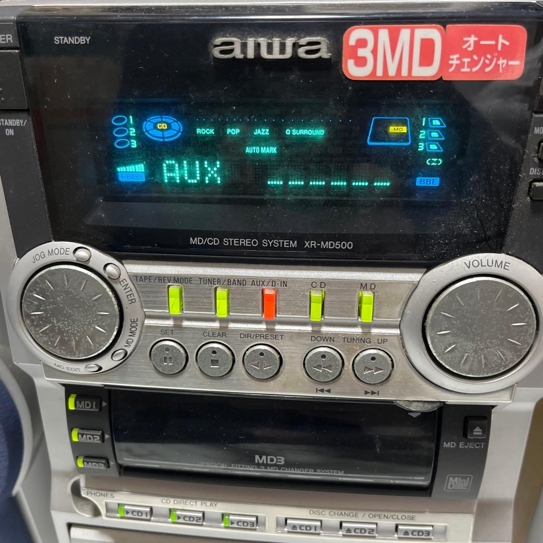 Aiwa 3MDシステム ミニコンポXR-MD600 スピーカー SX-M500 - メルカリ