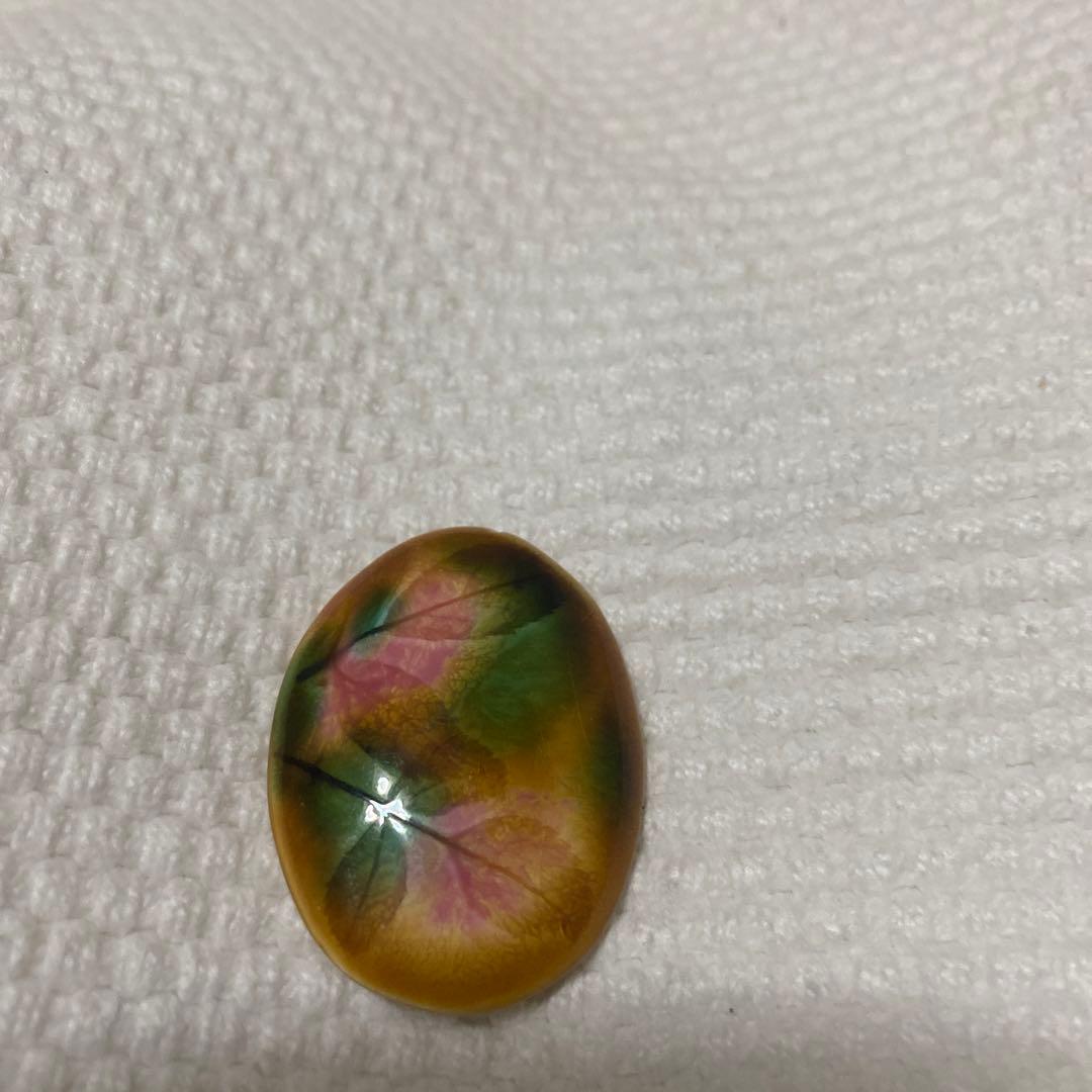 九谷焼「加賀の華」シリーズ 陶器 リメイク品(帯留 帯飾り ペンダント