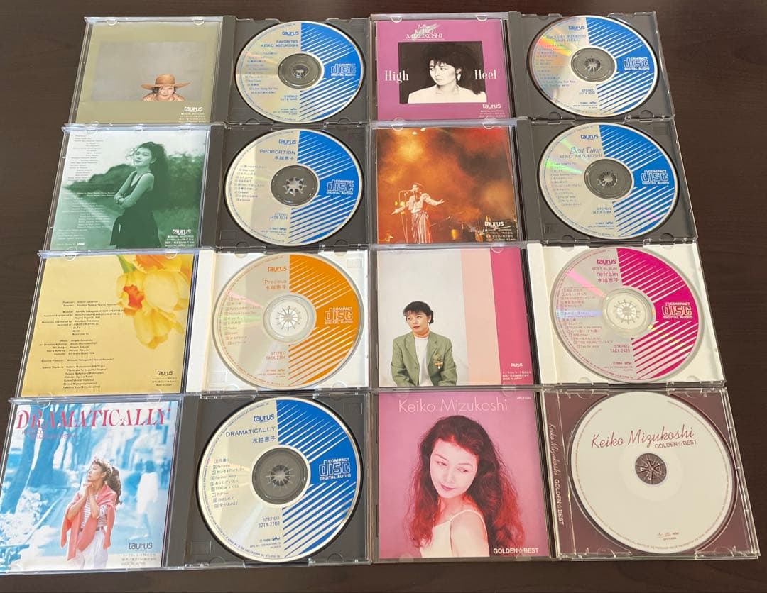 水越けいこ CD レコード 全10点直筆サイン入り！ 水越恵子 シティ