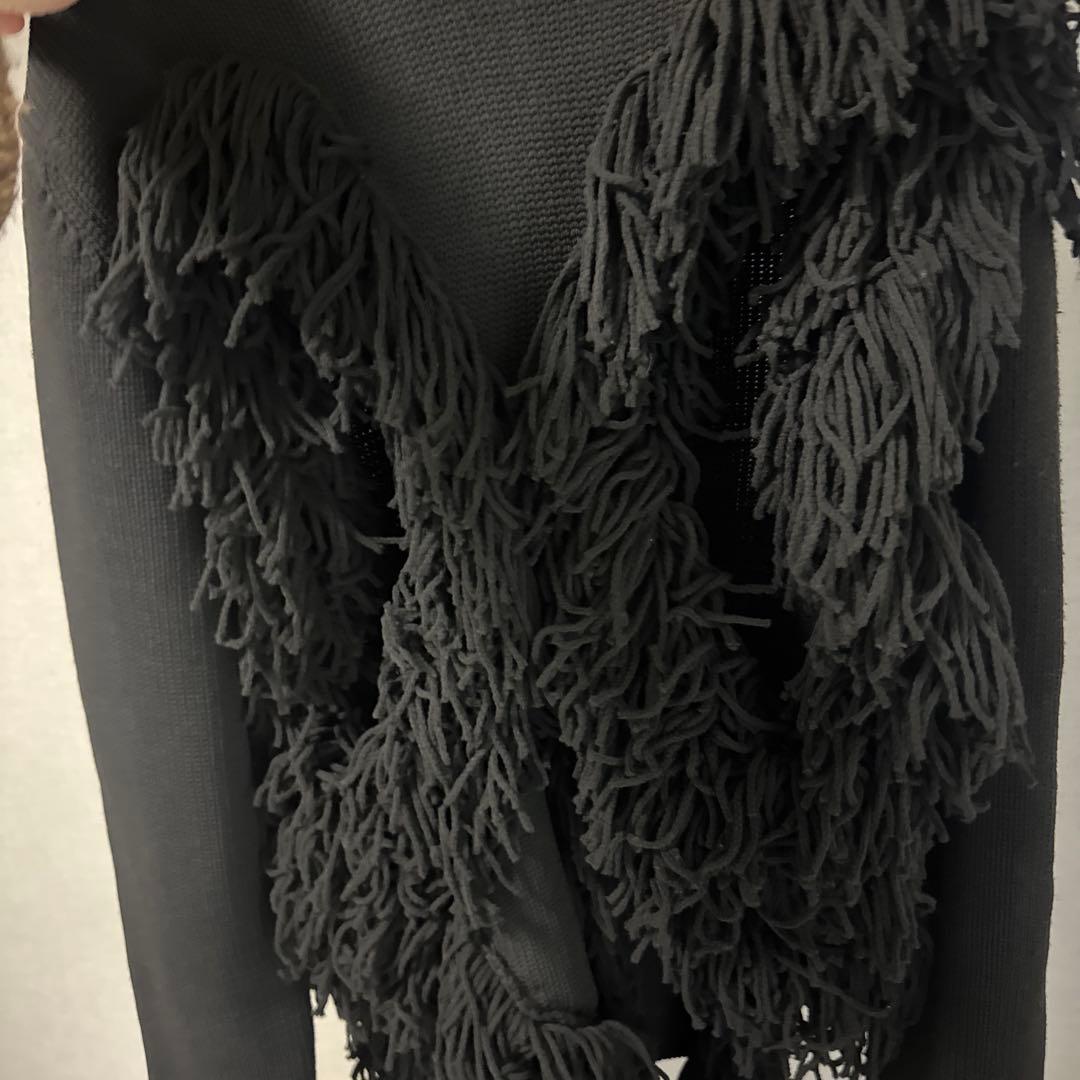 コムデギャルソンオムプリュス23AW ウールフリンジニット Lサイズ