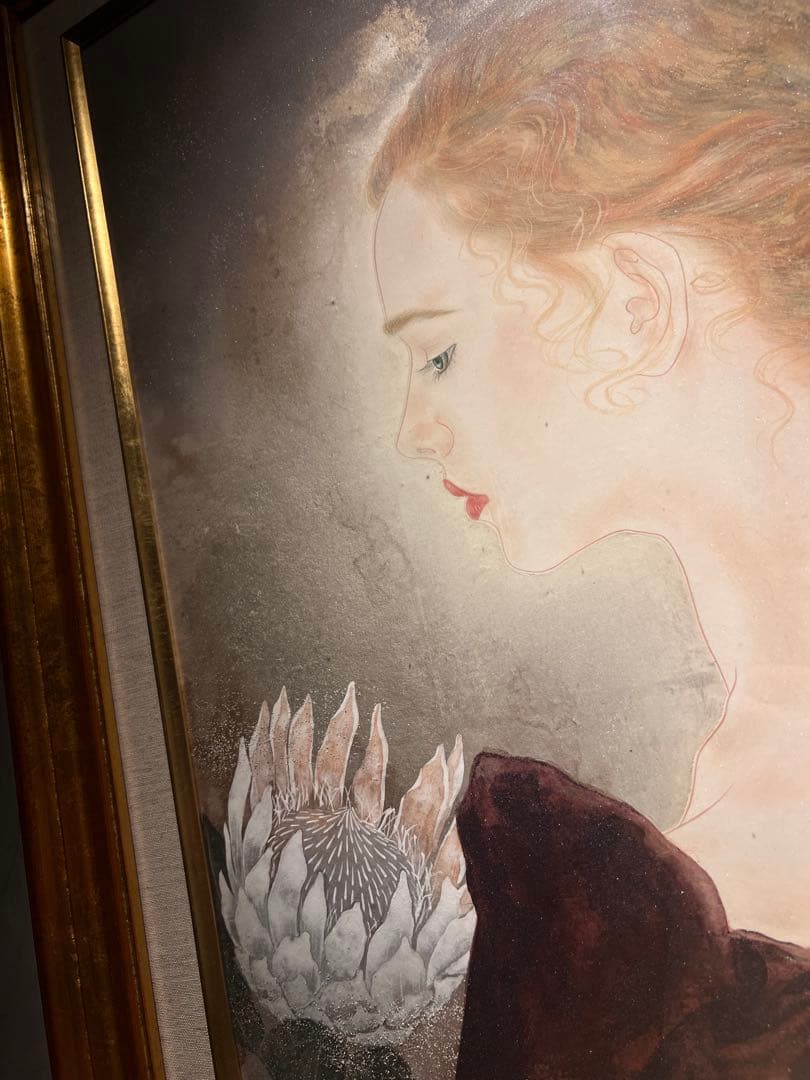 藤田嗣治 肉筆画 直筆サインあり - メルカリ