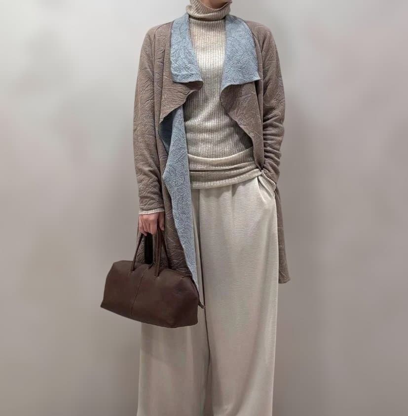 ヨーガンレール　24年秋　未使用　\"ハーブ\" ロングカーディガン　ババグーリ