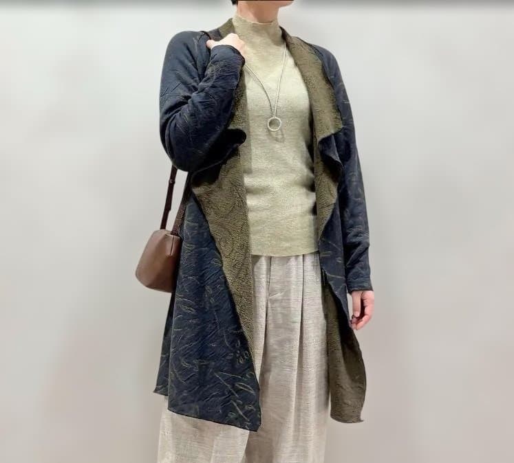 ヨーガンレール　24年秋　未使用　\"ハーブ\" ロングカーディガン　ババグーリ