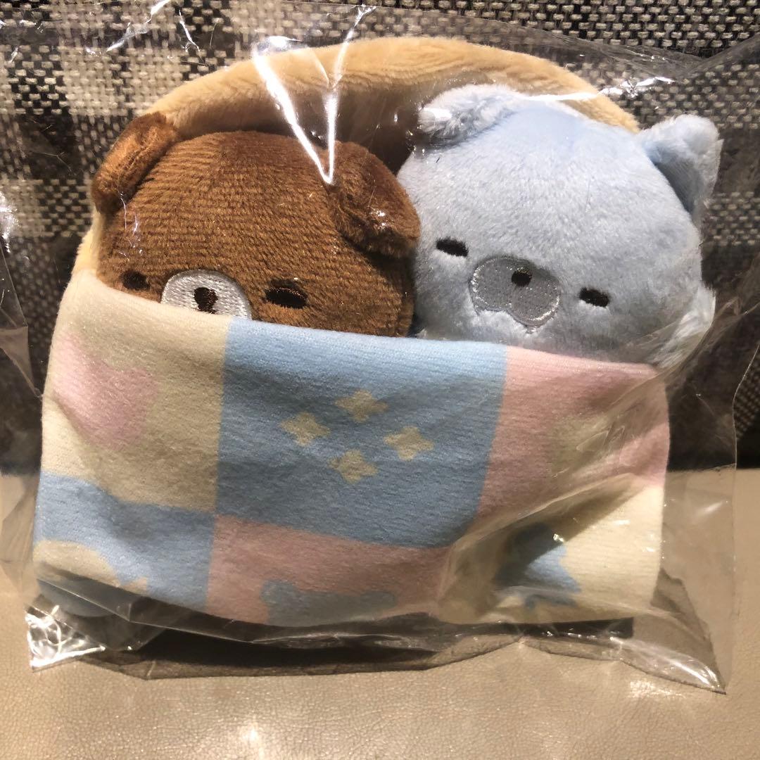 リラックマストア限定：アオコグのおとまりてのりぬいぐるみセット