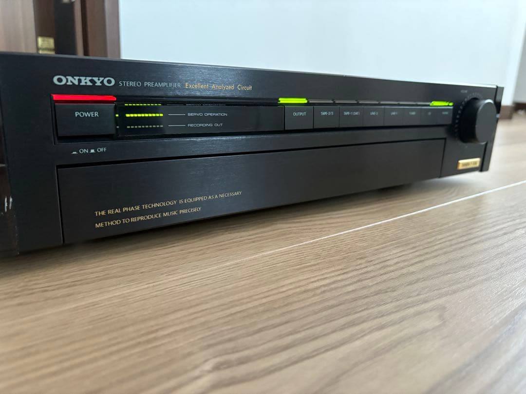 ONKYO Integra P-308 ステレオプリアンプ 動作確認済 Onkyo P-308 Integra Stereo Black Preamplifier Control Amplifier