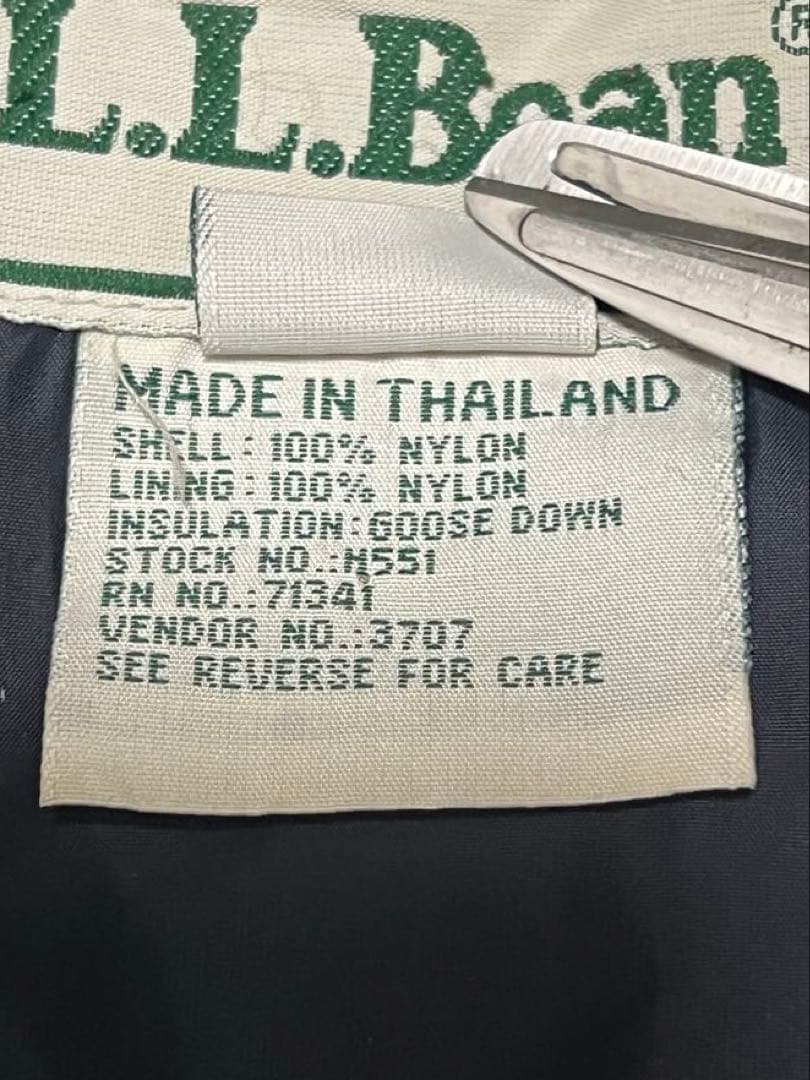 トップス 70s 80s L.L.BEAN down best XL black
