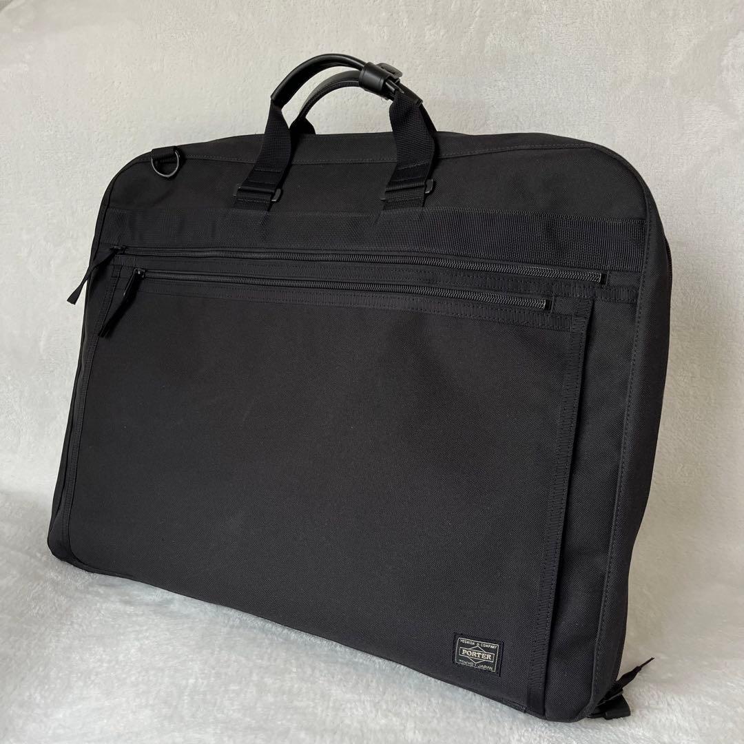 【美品】PORTER ポーター ガーメントバッグ 旅行 出張 多機能 南京錠付き HYBRID（PORTER） ポーター ハイブリッド ガーメントケース 737-07939